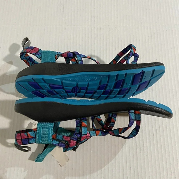 Chaco ZX1 Ecotread Big Kids/Ladies J180264 Break Teal Size 6M - Picture 8 of 10